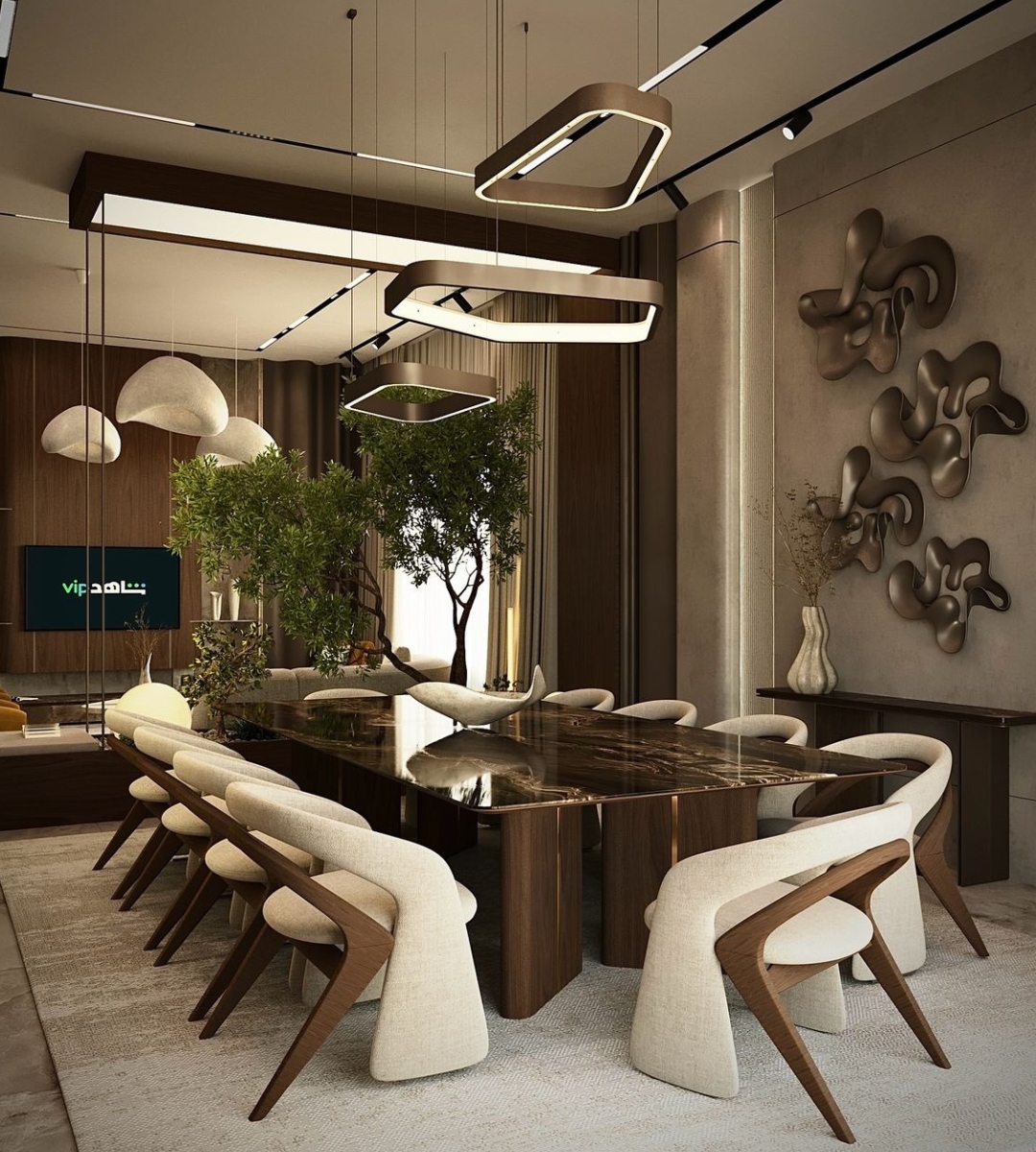 Elegant modern living room interior